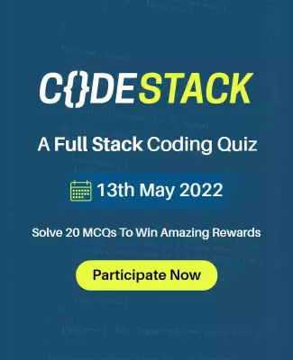 Dynamic Blue Full Stack Coding Quiz Announcement Poster Template