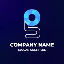 Dynamic Blue G Letter Design for Modern Companies Logo Template