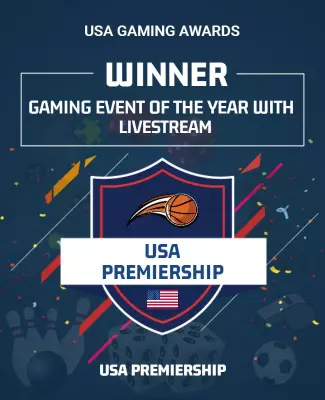 Dynamic Blue Gaming Event of the Year Award Poster Template