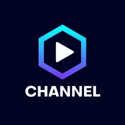 Dynamic Blue Gradient Play Button for YouTube Channel Logo Template