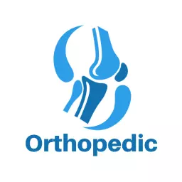 Dynamic Blue Orthopedic Design Representing Healthcare Services Logo Template