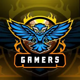 Dynamic Blue Owl Design Representing Competitive Esports Logo Template