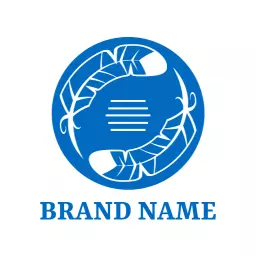 Dynamic Blue Storytelling with Creative Design Elements Logo Template