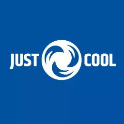 Dynamic Blue Swirl Representing HVAC Cooling Solutions Logo Template