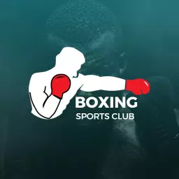 Dynamic Boxing Motion with Sports Club Branding Logo Template