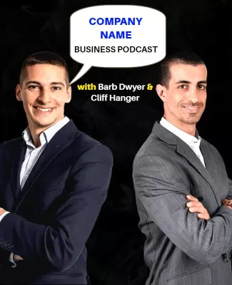 Dynamic Business Podcast Promotional Poster Template