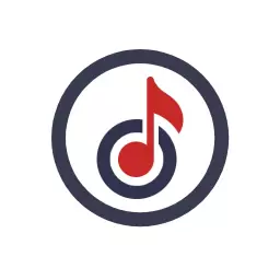 Dynamic Circle Design Featuring Musical Note Theme Logo Template
