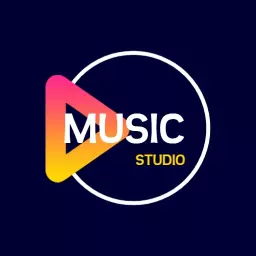 Dynamic Circle Design Showcasing Music Studio Creativity Logo Template