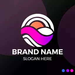 Dynamic Circular Design Representing Modern Business Logo Template