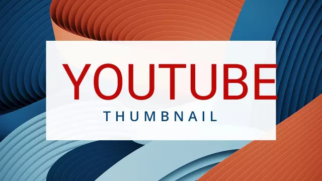 Dynamic Color Waves Modern Abstract YouTube Thumbnail Template