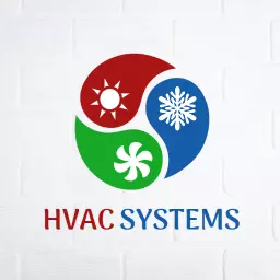 Dynamic Colorful Design Showcasing HVAC Systems Efficiency Logo Template