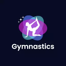 Dynamic Colorful Figure Showcasing Gymnastic Elegance Logo Template