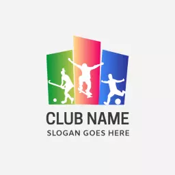 Dynamic Colorful Sports Action Showcasing Various Activities Logo Template