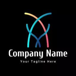 Dynamic Colorful Wave Design for Your Company Logo Template