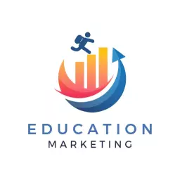 Dynamic Colors Represent Growth in Education Marketing Logo Template