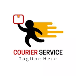 Dynamic Courier Service with Fast Delivery Motion Logo Template