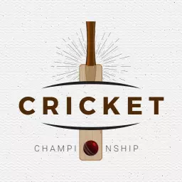 Dynamic Cricket Bat Design Celebrating Championship Spirit Logo Template