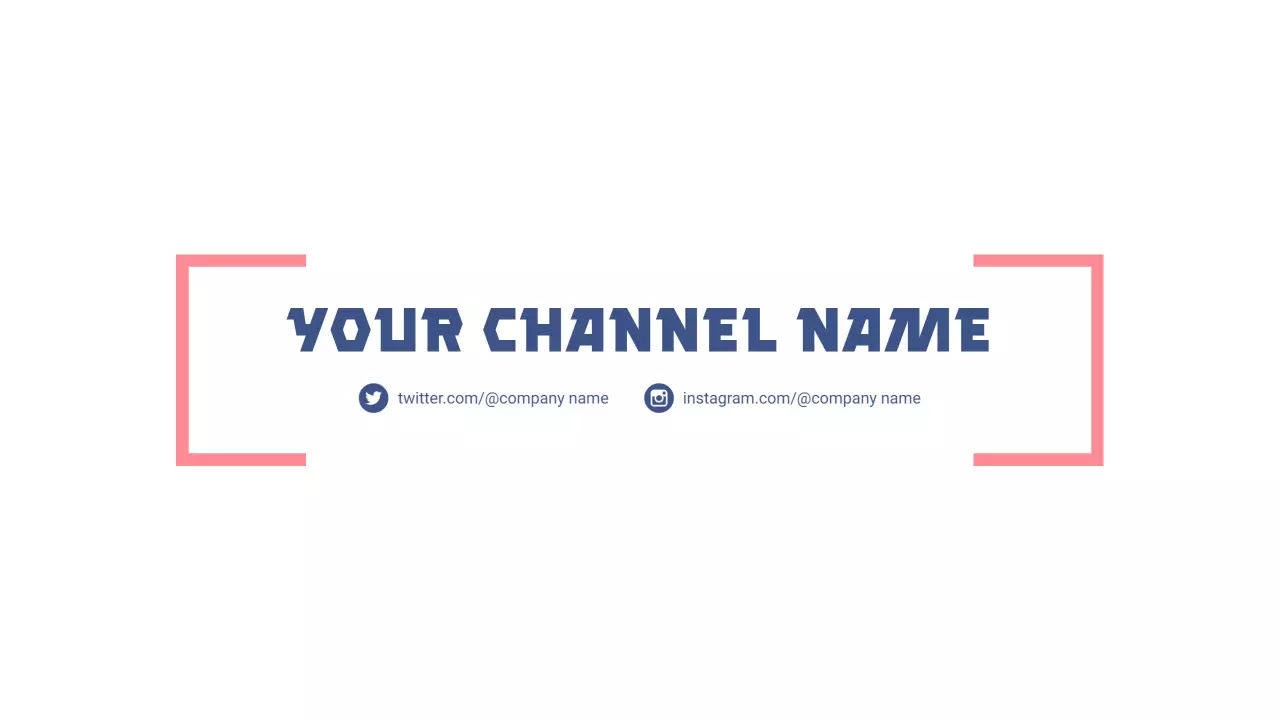 Dynamic Customizable Text and Color Elements YouTube Banner Template