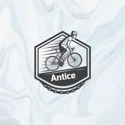 Dynamic Cyclist in Motion Representing Racing Performance Logo Template