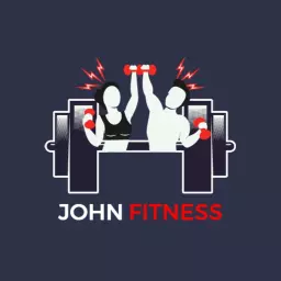 Dynamic Dark Background Showcasing Fitness Enthusiasts Lifting Logo Template