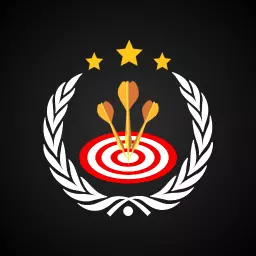Dynamic Darts Game Design Featuring Classic Target Logo Template