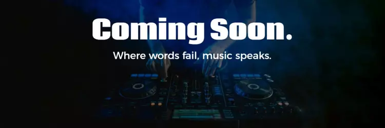 Dynamic DJ Equipment with Neon Blue Highlights Twitter Banner Template