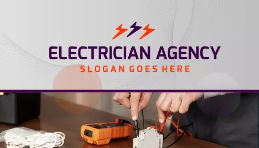 Dynamic Electrical Service for Professional Electrician Business Card Template