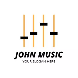 Dynamic Equalizer Design Showcasing Music Production Logo Template