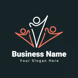 Dynamic Family Connections Showcasing Togetherness Logo Template