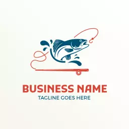 Dynamic Fish Design Evoking Passion for Fishing Logo Template