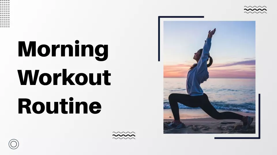 Inspiring Cool Fitness Morning Workout Routine Presentation Template