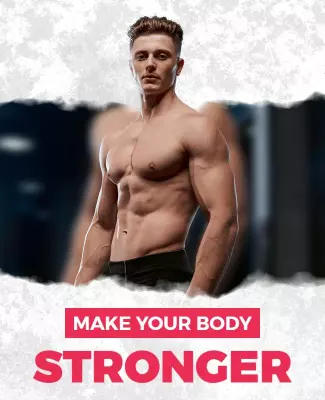 Dynamic Fitness Motivation Bodybuilding Strength Poster Template
