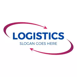 Dynamic Flow of Efficient Transportation Services in Logistics Logo Template