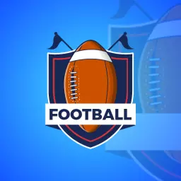 Dynamic Football Badge Featuring an Orange Football Design Logo Template