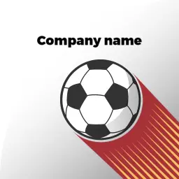 Dynamic Football Design Featuring Speed and Motion Logo Template