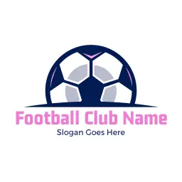 Dynamic Football Design with Bold Colors and Style Logo Template