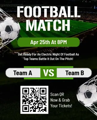 Dynamic Football Match Event Promotion Flyer Template