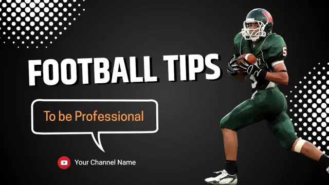 Dynamic Football Tips Techniques YouTube Thumbnail Template