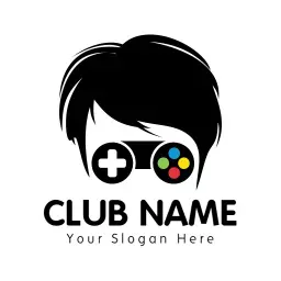 Dynamic Gaming Character Mascot with Controller Logo Template