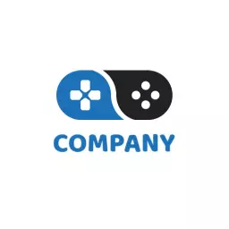 Dynamic Gaming Controller Design for Tech Company Logo Template
