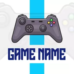 Dynamic Gaming Controller with Bold Typography Logo Template