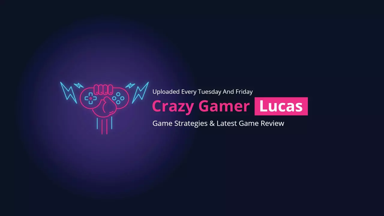 Dynamic Gaming Strategies with Neon Elements Game Banner Template