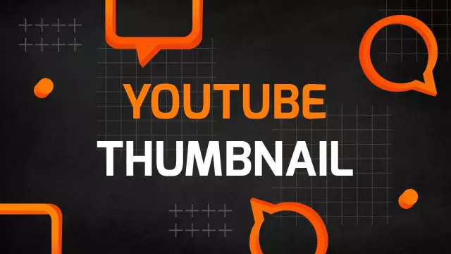 Dynamic Geometric Design Elements Abstract YouTube Thumbnail Template
