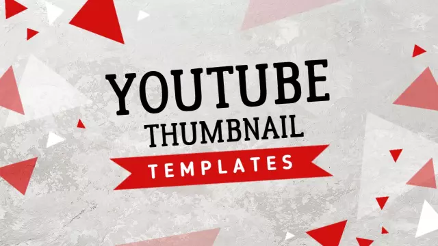 Dynamic Geometric Shapes Artistic Abstract YouTube Thumbnail Template