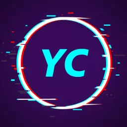 Dynamic Glitch Effect with Striking Colors YouTube Channel Logo Template