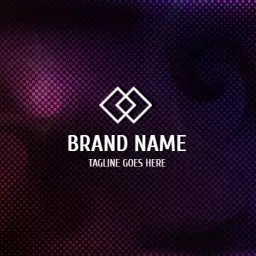 Dynamic Gradient Background Featuring Brand Promotion Mockup Logo Template
