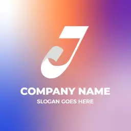 Dynamic Gradient Blend Featuring the J Letter Logo Template