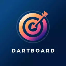 Dynamic Gradient Dartboard Design for Darts Competition Logo Template