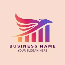 Dynamic Gradient Eagle Design Emphasizing Business Growth Logo Template