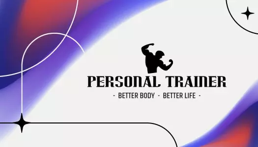 Dynamic Gradient Fitness Training Personal Trainer Business Card Template